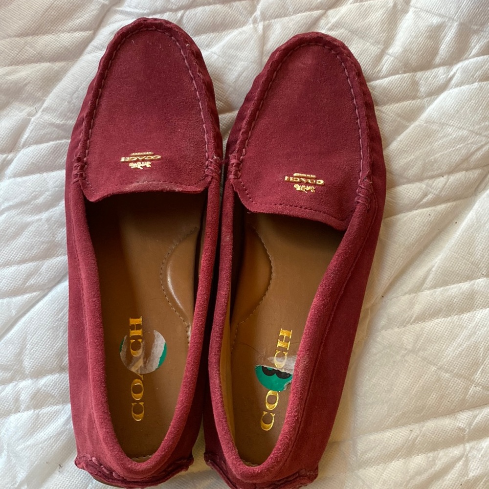Coach suave flats mauve color